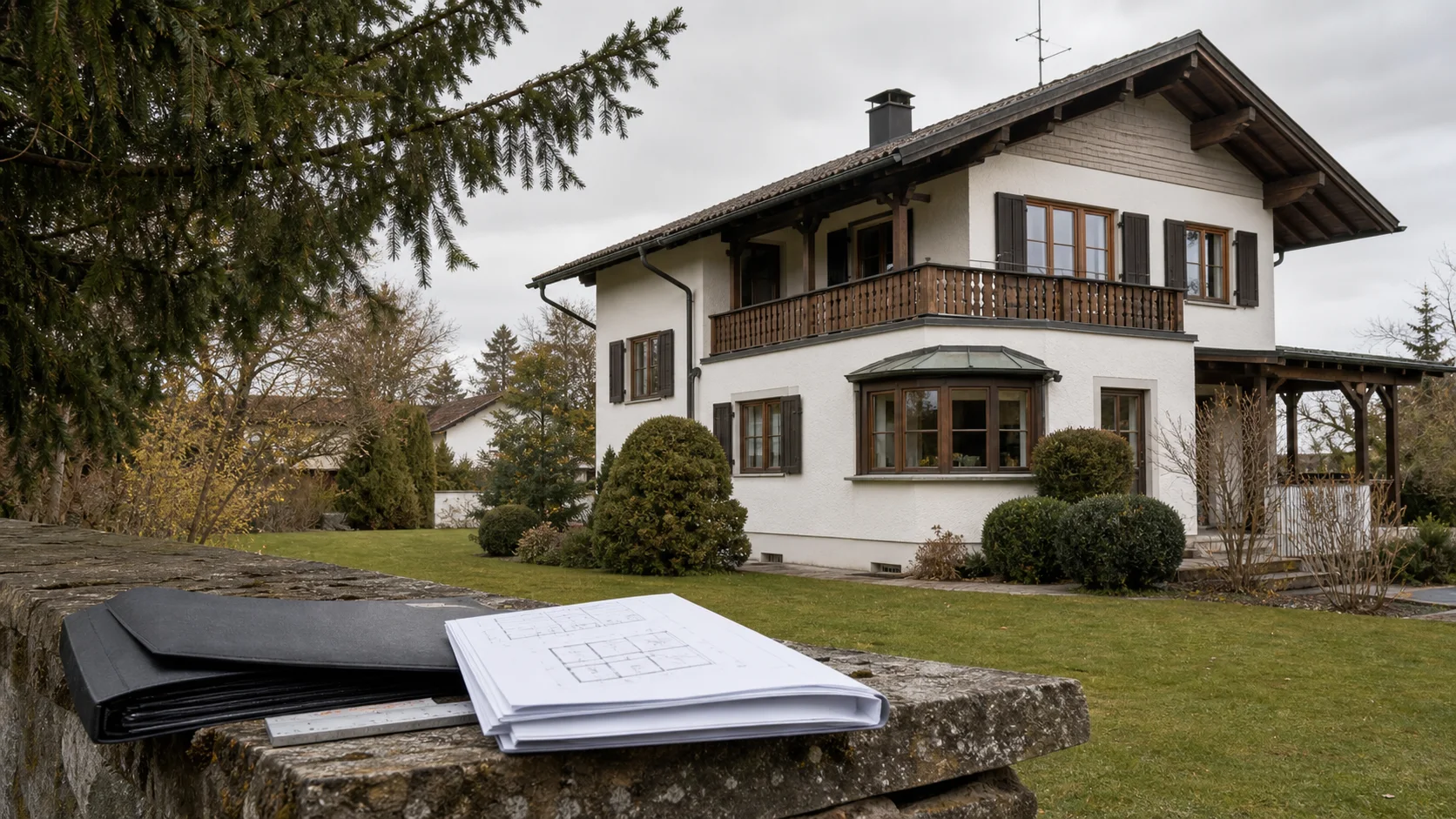 Einfamilienhaus in Bayern mit Unterlagen für ein Verkehrswertgutachten